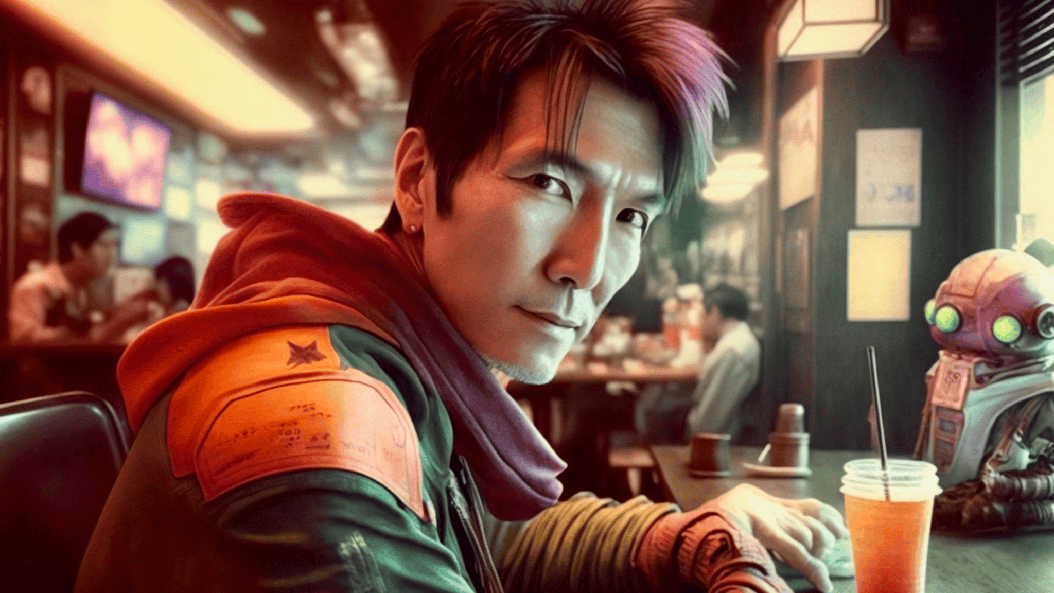 Jonathan Sposato by AI This image was generated with the assistance of AI. Both a human artist and AI gave up in frustration trying to make Jonathan Sposato look real.