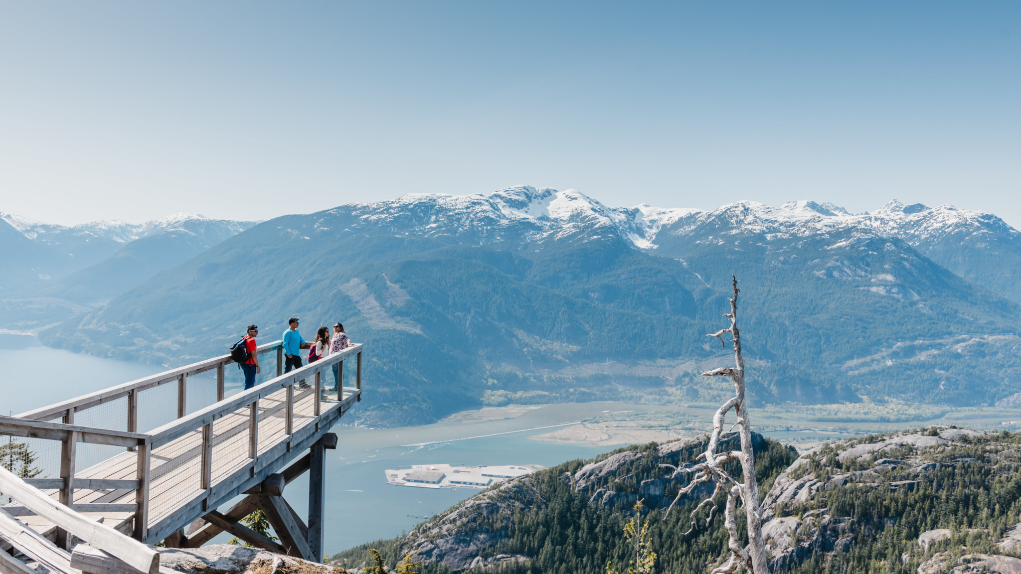 TO3_4687 copy 2-cropped (1) The viewing platform over Howe Sound can be reached via the Sea to Sky Gondola.